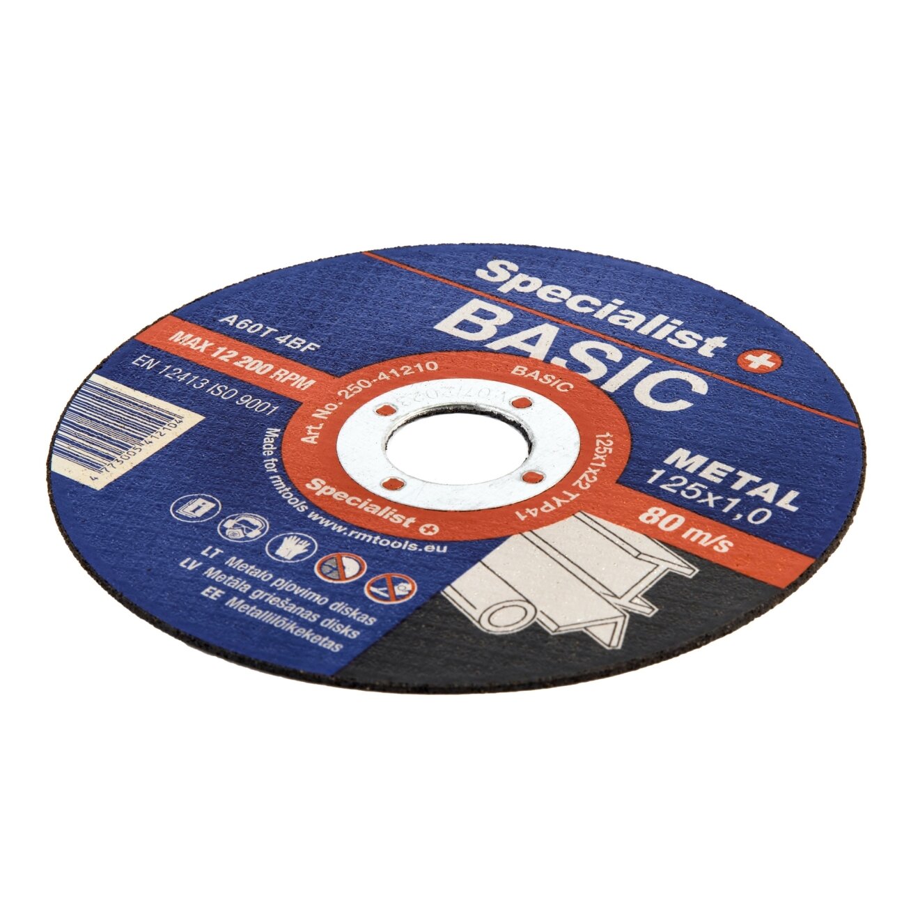 Specialist+ SPECIALIST+ metalo pj. diskas BASIC, 125x1x22 mm 1 Specialist+ SPECIALIST+ metalo pj. diskas BASIC, 125x1x22 mm 1
