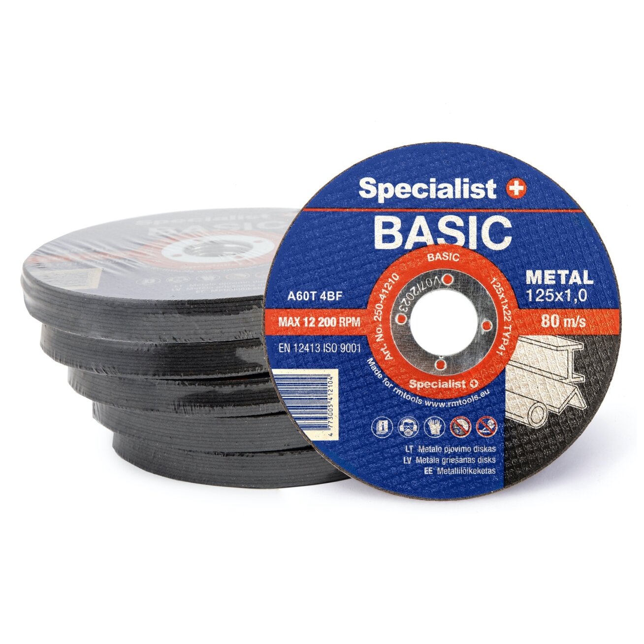 Specialist+ SPECIALIST+ metalo pj. diskas BASIC, 125x1x22 mm 3 Specialist+ SPECIALIST+ metalo pj. diskas BASIC, 125x1x22 mm 3