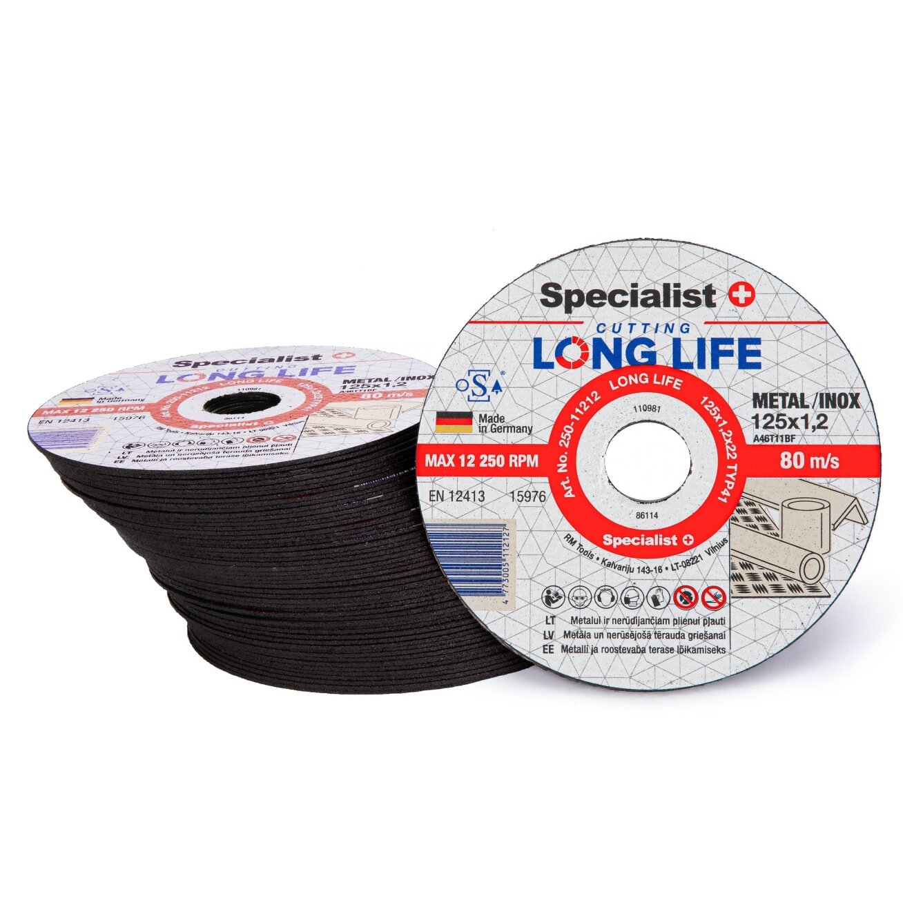 Specialist+ SPECIALIST+ metalo pj.diskas LONG LIFE, 125x1.2x22 mm 3