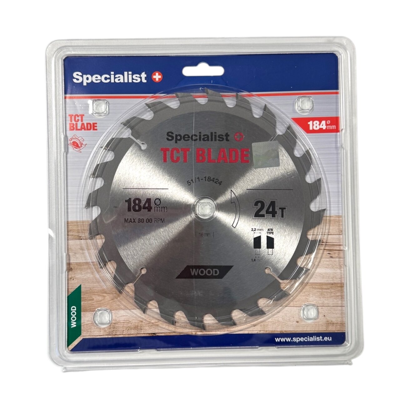 Specialist+ SPECIALIST+ pjovimo diskas, 184x24Tx16 mm