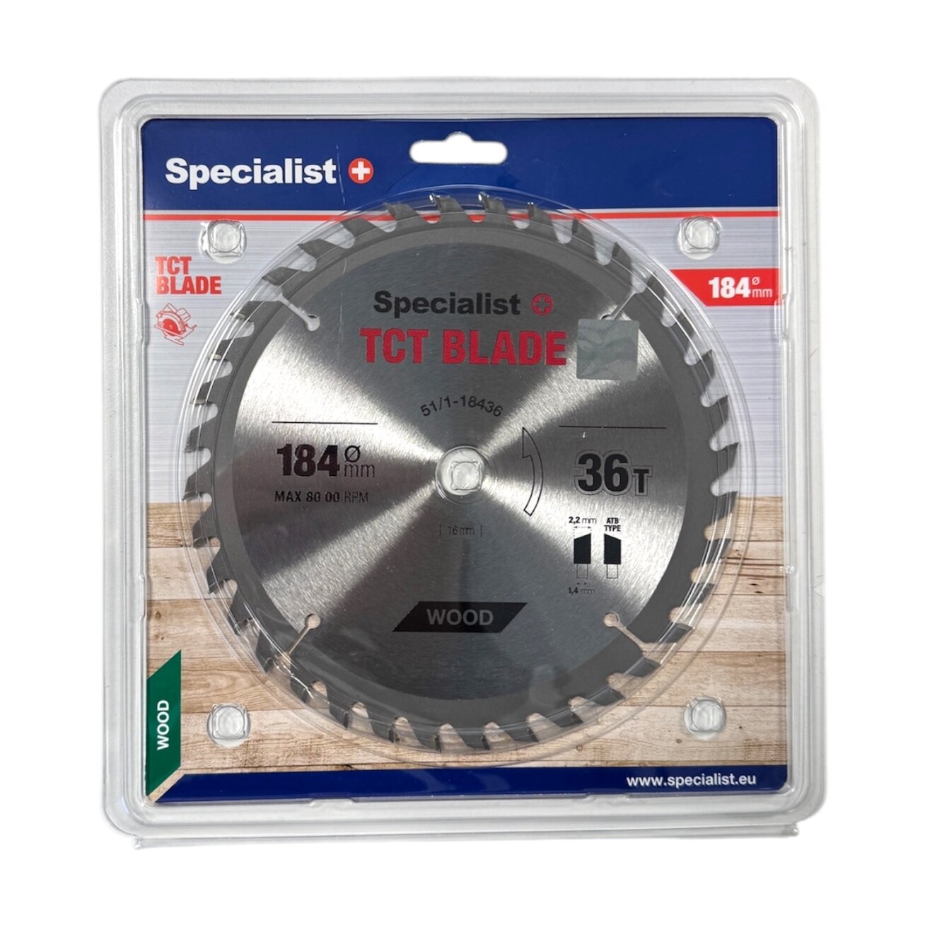 Specialist+ SPECIALIST+ pjovimo diskas, 184x36Tx16 mm