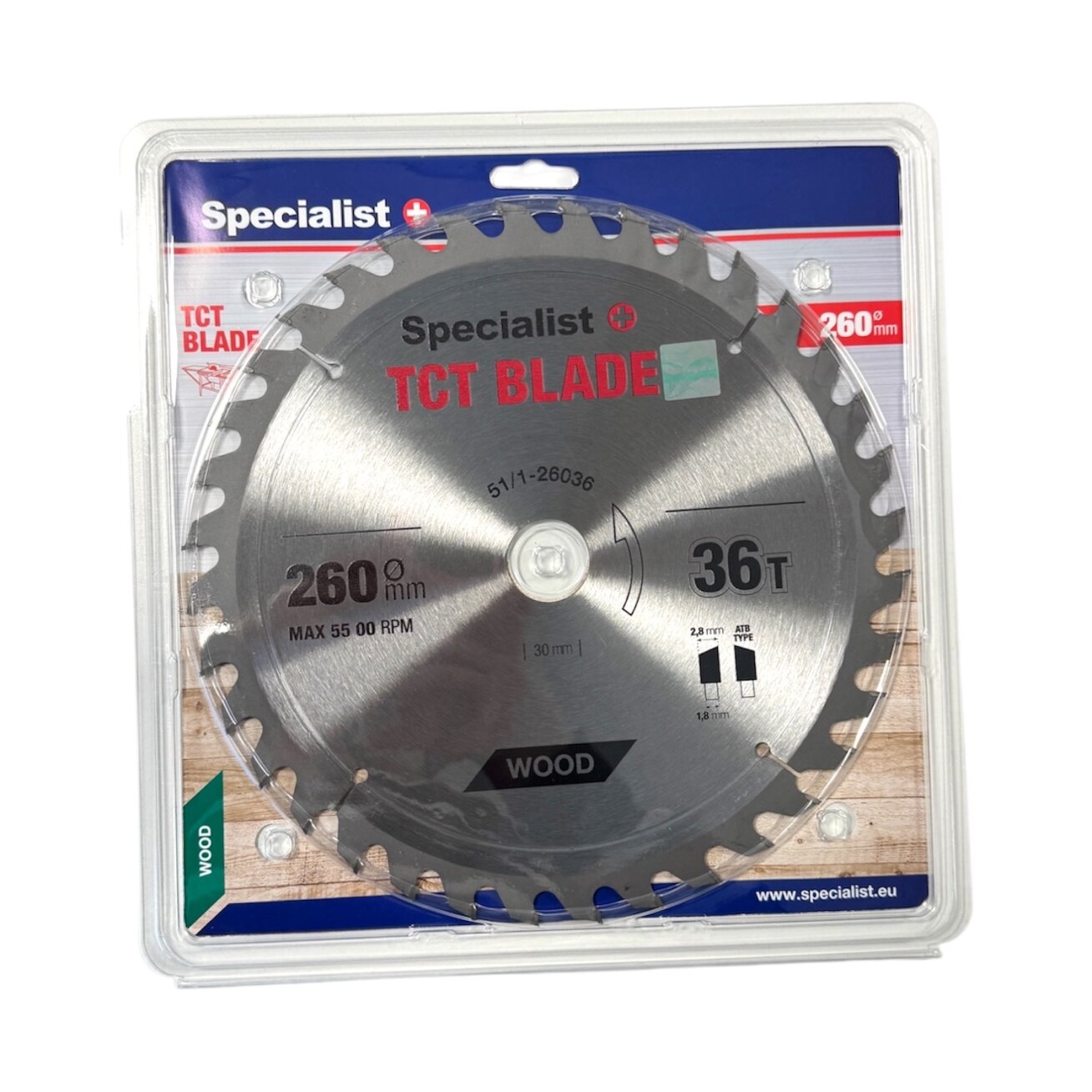 Specialist+ SPECIALIST+ pjovimo diskas, 260x36Tx30 mm