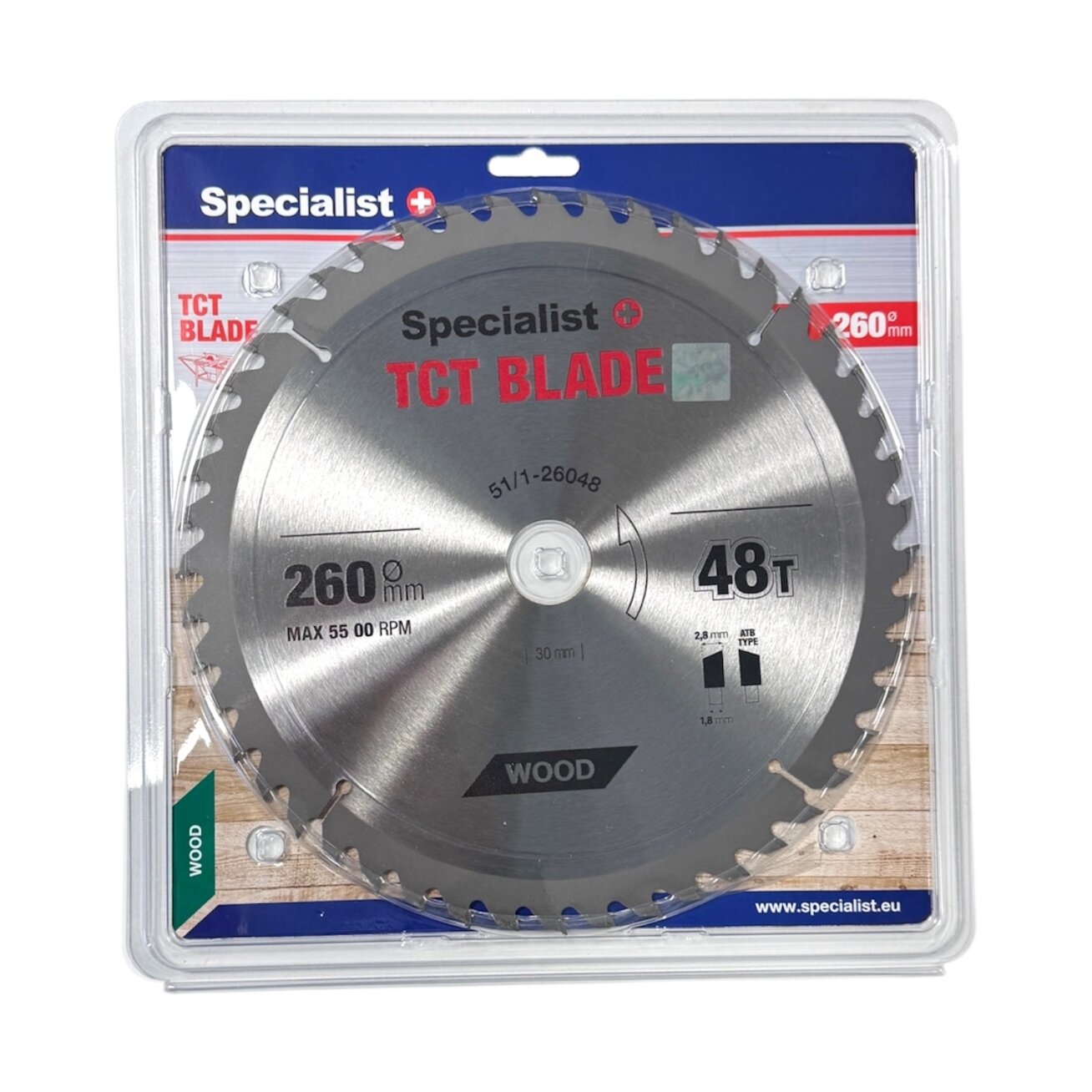 Specialist+ SPECIALIST+ pjovimo diskas, 260x48Tx30 mm Specialist+ SPECIALIST+ pjovimo diskas, 260x48Tx30 mm