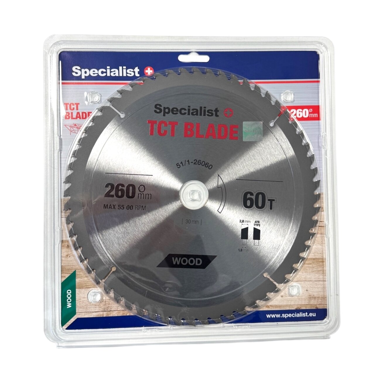 Specialist+ SPECIALIST+ pjovimo diskas, 260x60Tx30 mm Specialist+ SPECIALIST+ pjovimo diskas, 260x60Tx30 mm