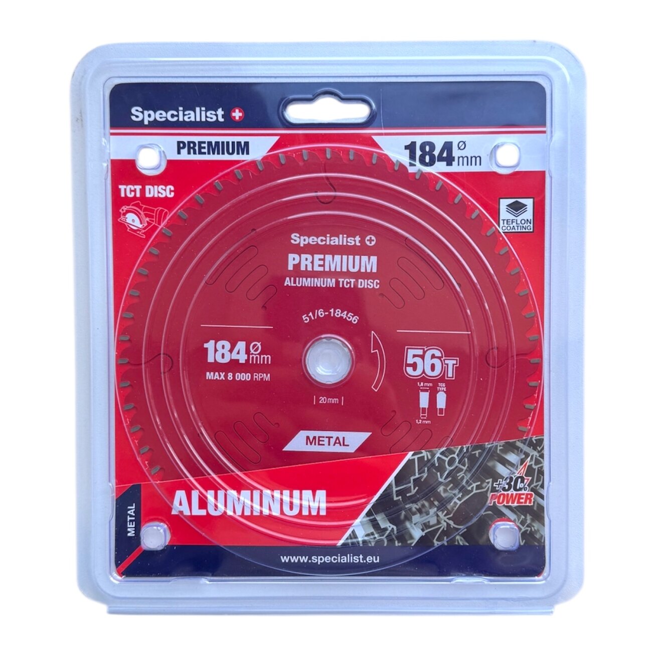Specialist+ SPECIALIST+ pjovimo diskas Aluminium 184x56Tx20/16mm 1
