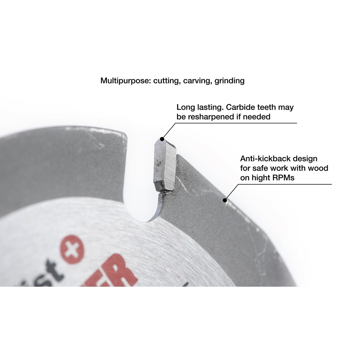 Specialist+ SPECIALIST+ pjovimo diskas WOOD CUTTER, 125 x 22 mm 8 Specialist+ SPECIALIST+ pjovimo diskas WOOD CUTTER, 125 x 22 mm 8