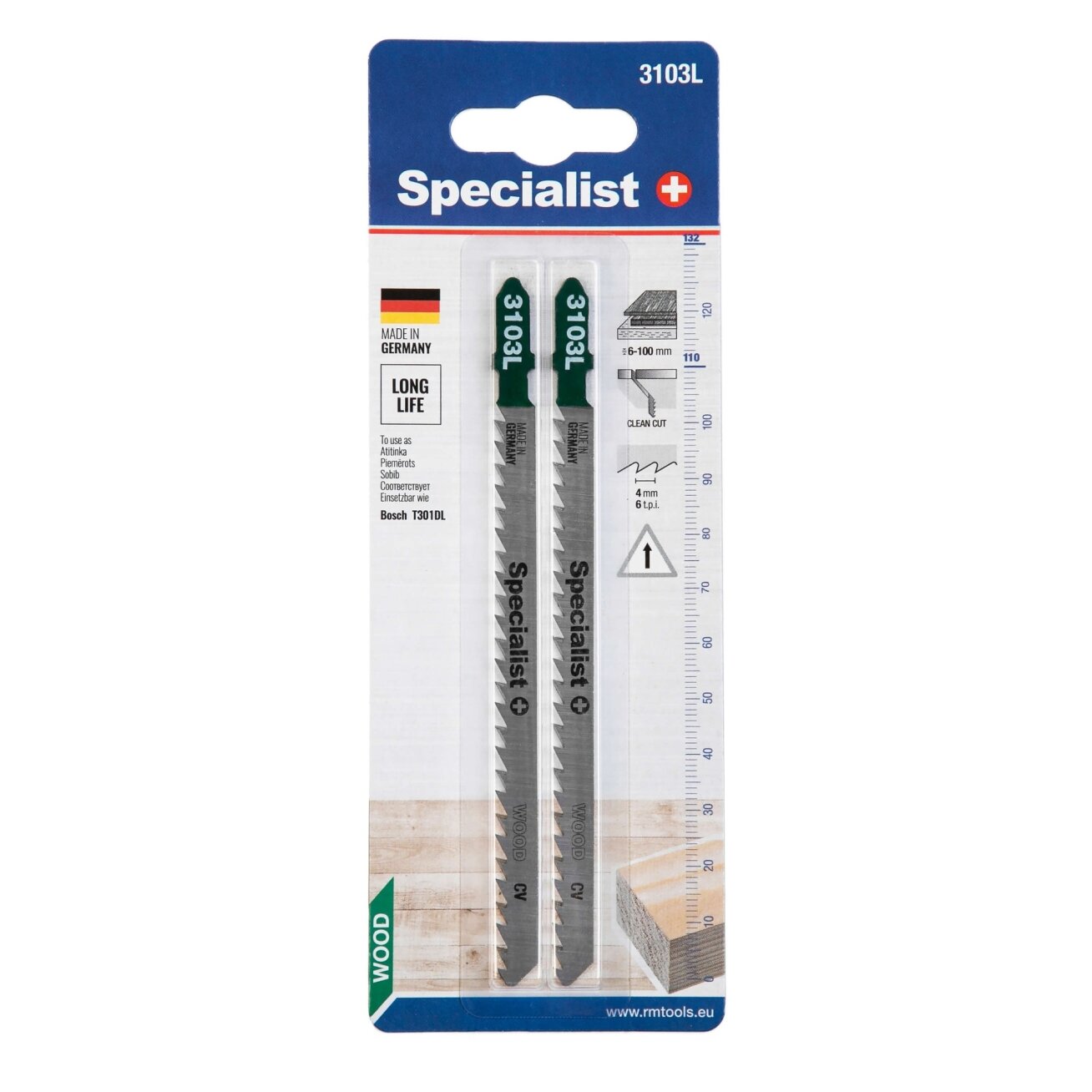 Specialist+ SPECIALIST+ pjūklelis 3103L (T301DL), 2 vnt. 7 Specialist+ SPECIALIST+ pjūklelis 3103L (T301DL), 2 vnt. 7