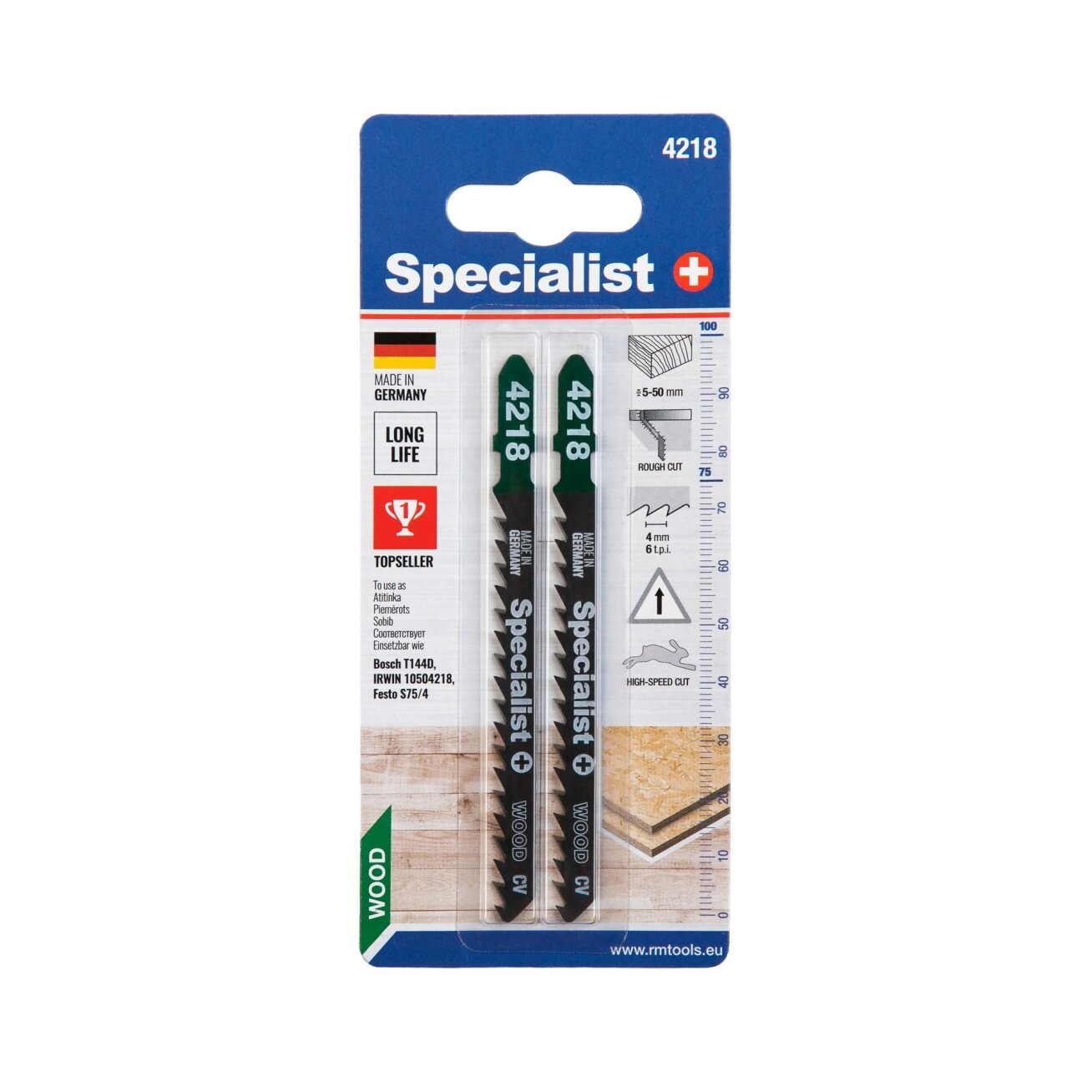 Specialist+ SPECIALIST+ pjūklelis 4218 (T144D), 2 vnt. 2