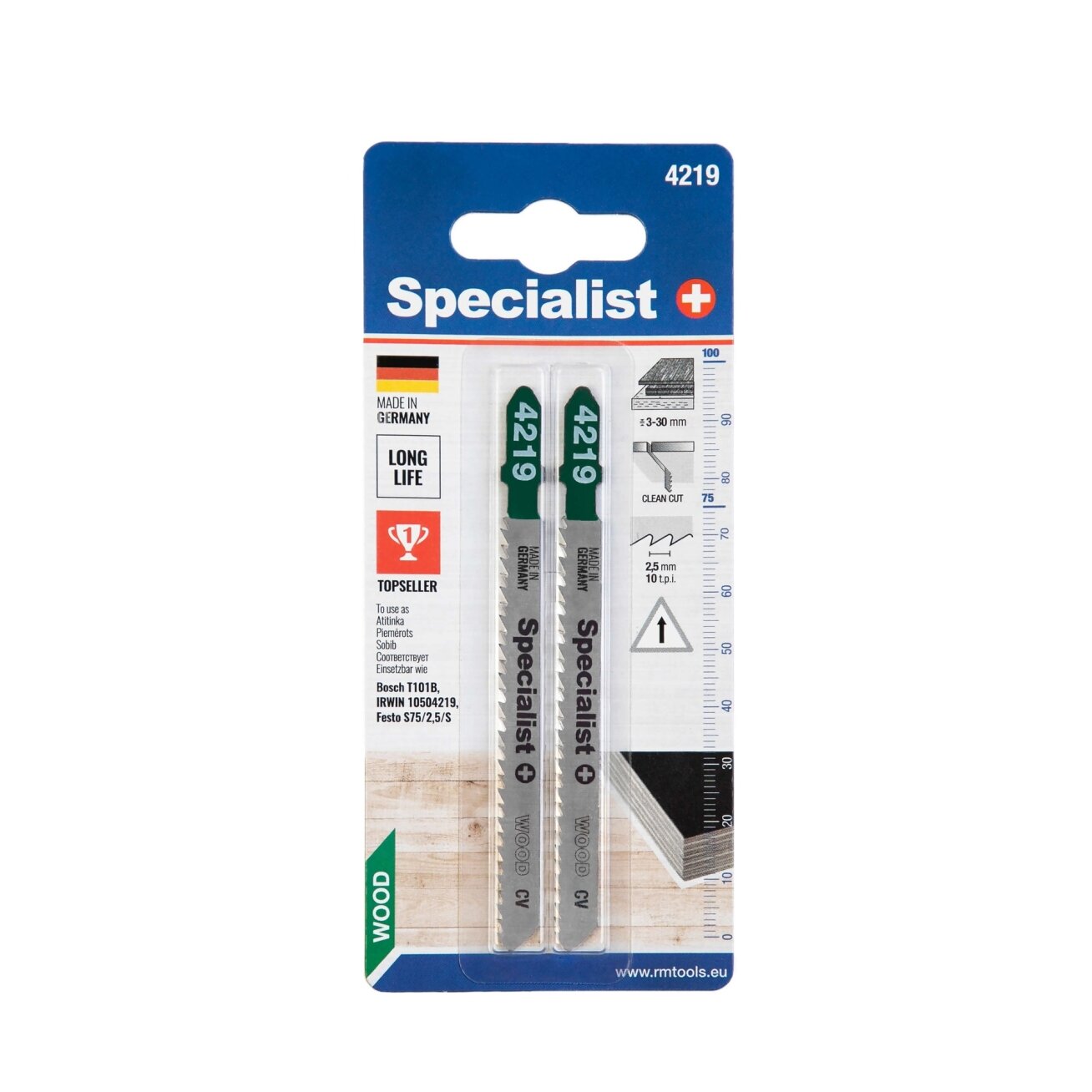 Specialist+ SPECIALIST+ pjūklelis 4219 (T101B), 2 vnt. 2