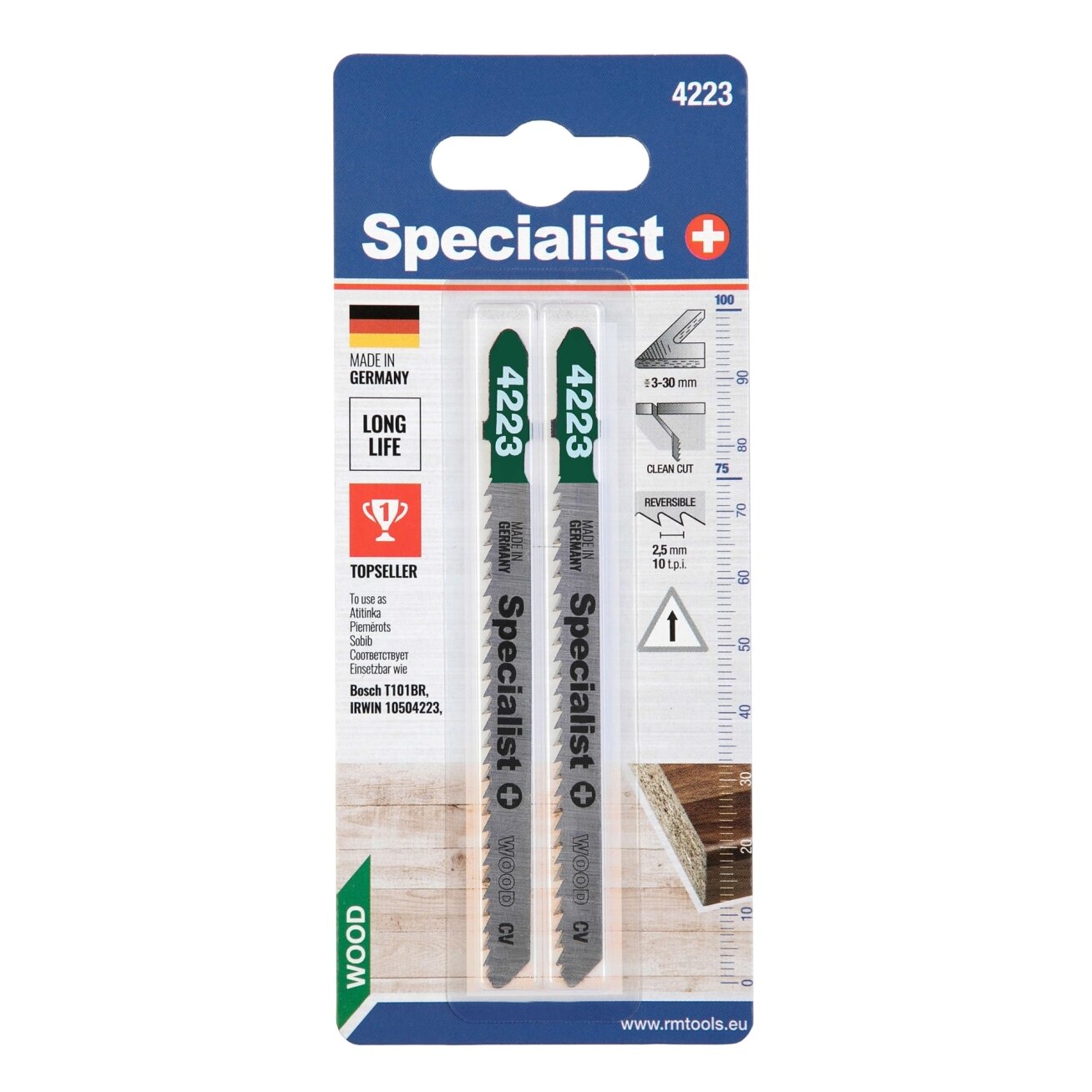 Specialist+ SPECIALIST+ pjūklelis 4223 (T101BR), 2 vnt. 7 Specialist+ SPECIALIST+ pjūklelis 4223 (T101BR), 2 vnt. 7