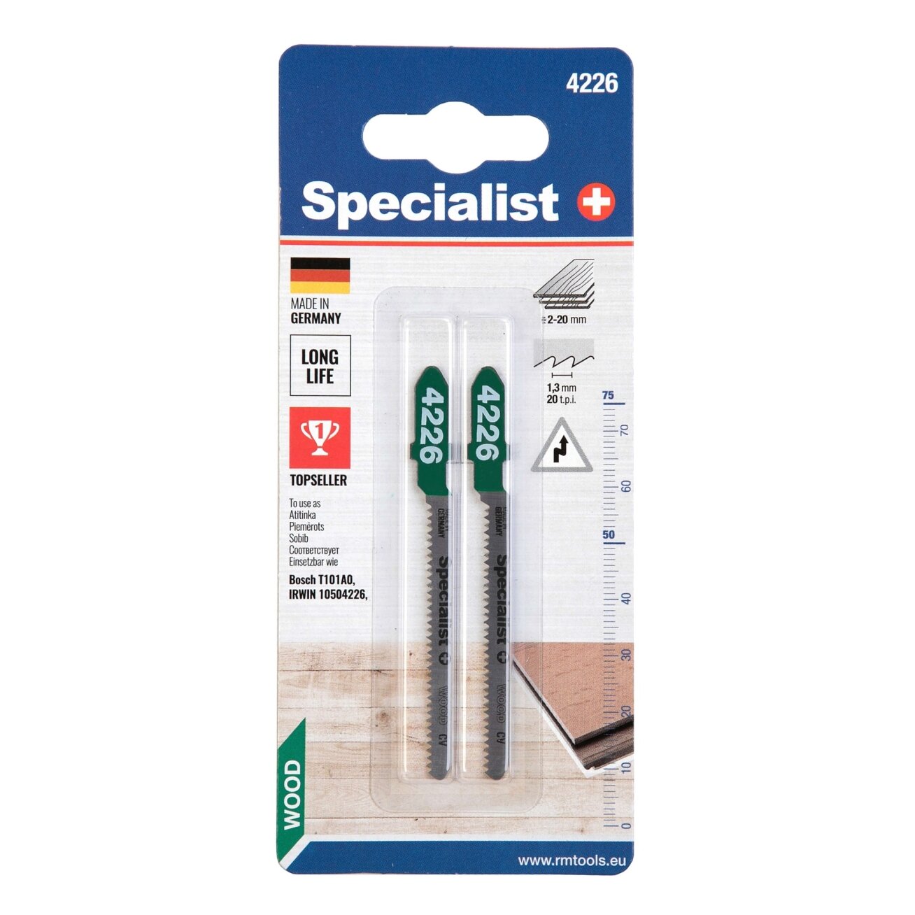 Specialist+ SPECIALIST+ pjūklelis 4226 (T101AO), 2 vnt. 2 Specialist+ SPECIALIST+ pjūklelis 4226 (T101AO), 2 vnt. 2