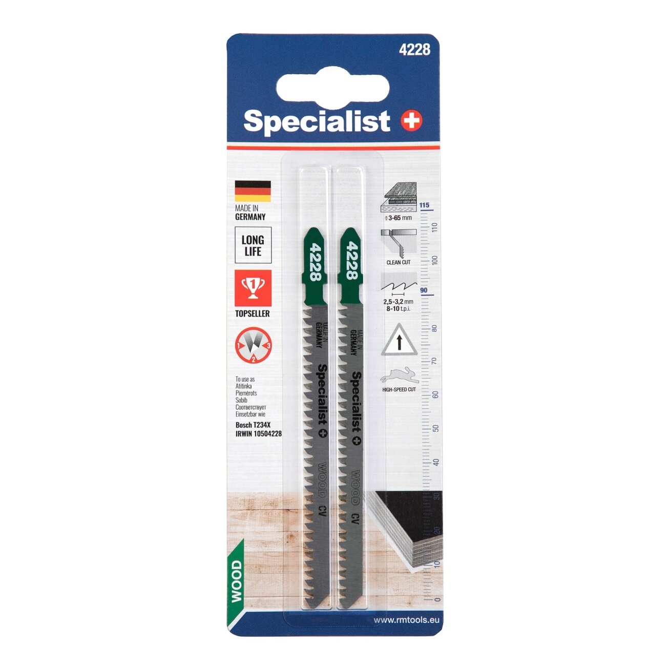 Specialist+ SPECIALIST+ pjūklelis 4228 (T234X) 115 mm, 2 vnt. 2