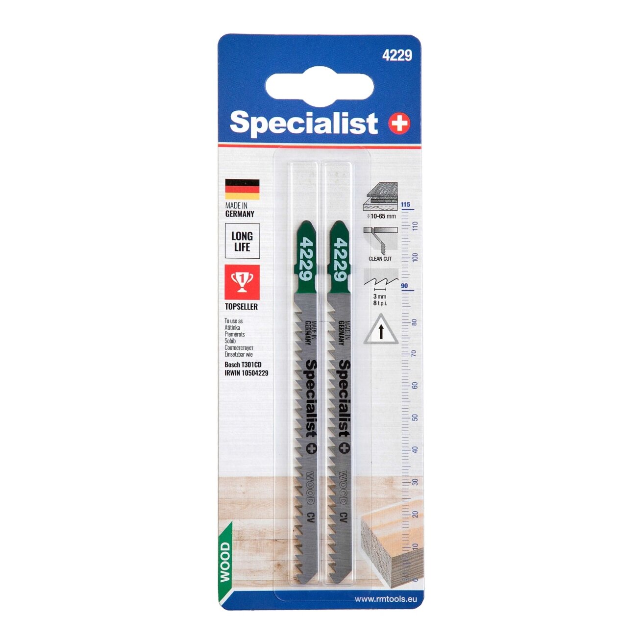 Specialist+ SPECIALIST+ pjūklelis 4229 (T301CD), 2 vnt. 2
