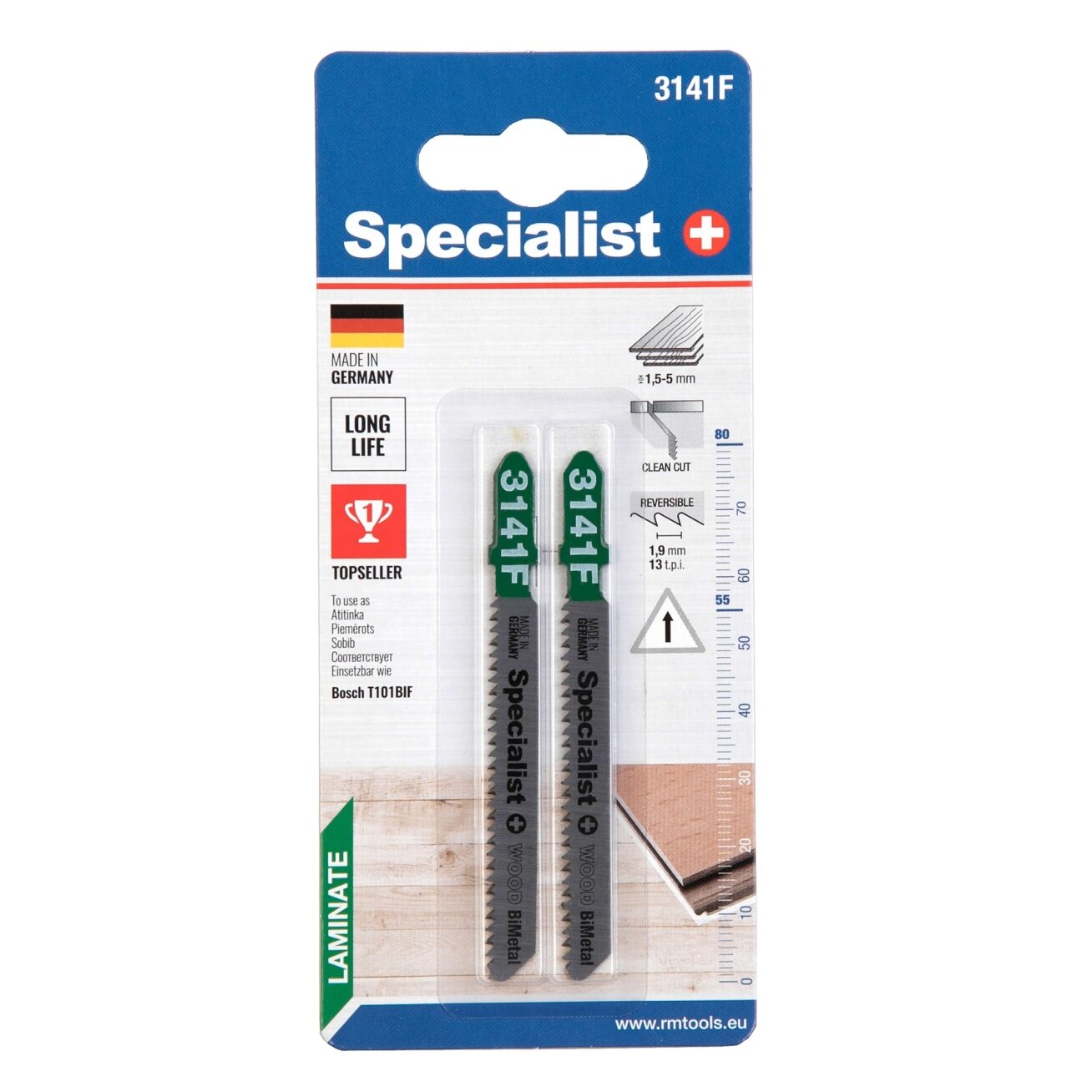Specialist+ SPECIALIST+ Pjūklelis BI-METAL 3141F, 2 vnt. 2 Specialist+ SPECIALIST+ Pjūklelis BI-METAL 3141F, 2 vnt. 2