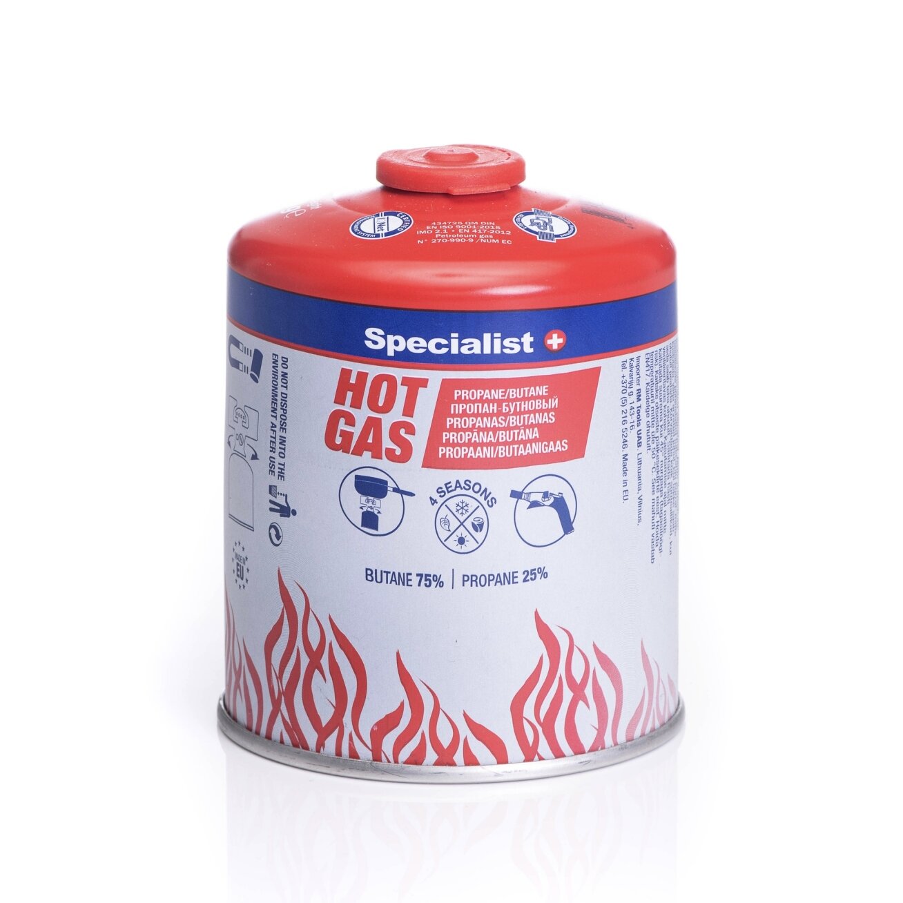 Specialist+ SPECIALIST+ propano-butano dujos, 450 g. Specialist+ SPECIALIST+ propano-butano dujos, 450 g.