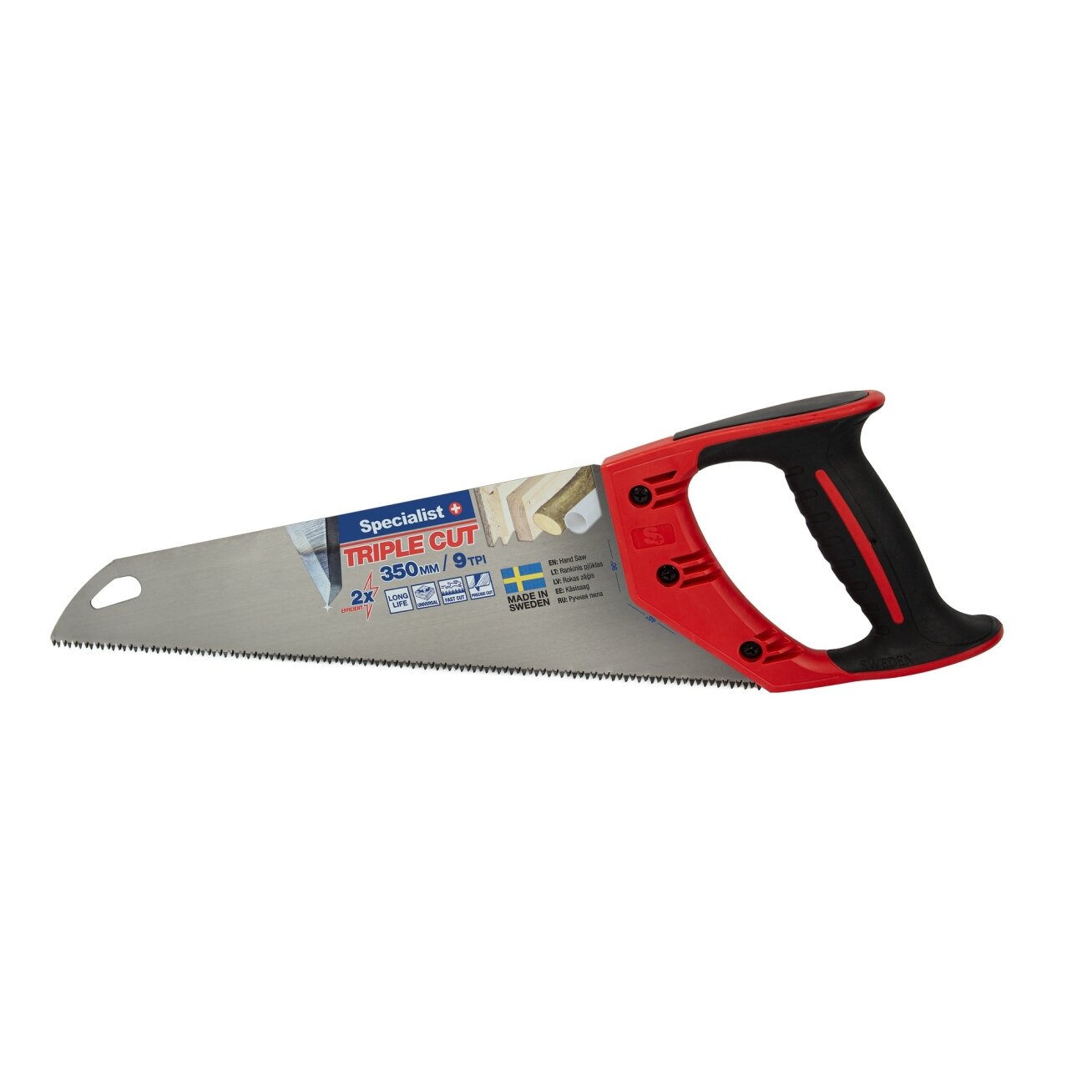 Specialist+ SPECIALIST+ rankinis pjūklas TRIPLE CUT 350mm, 9TPI 1