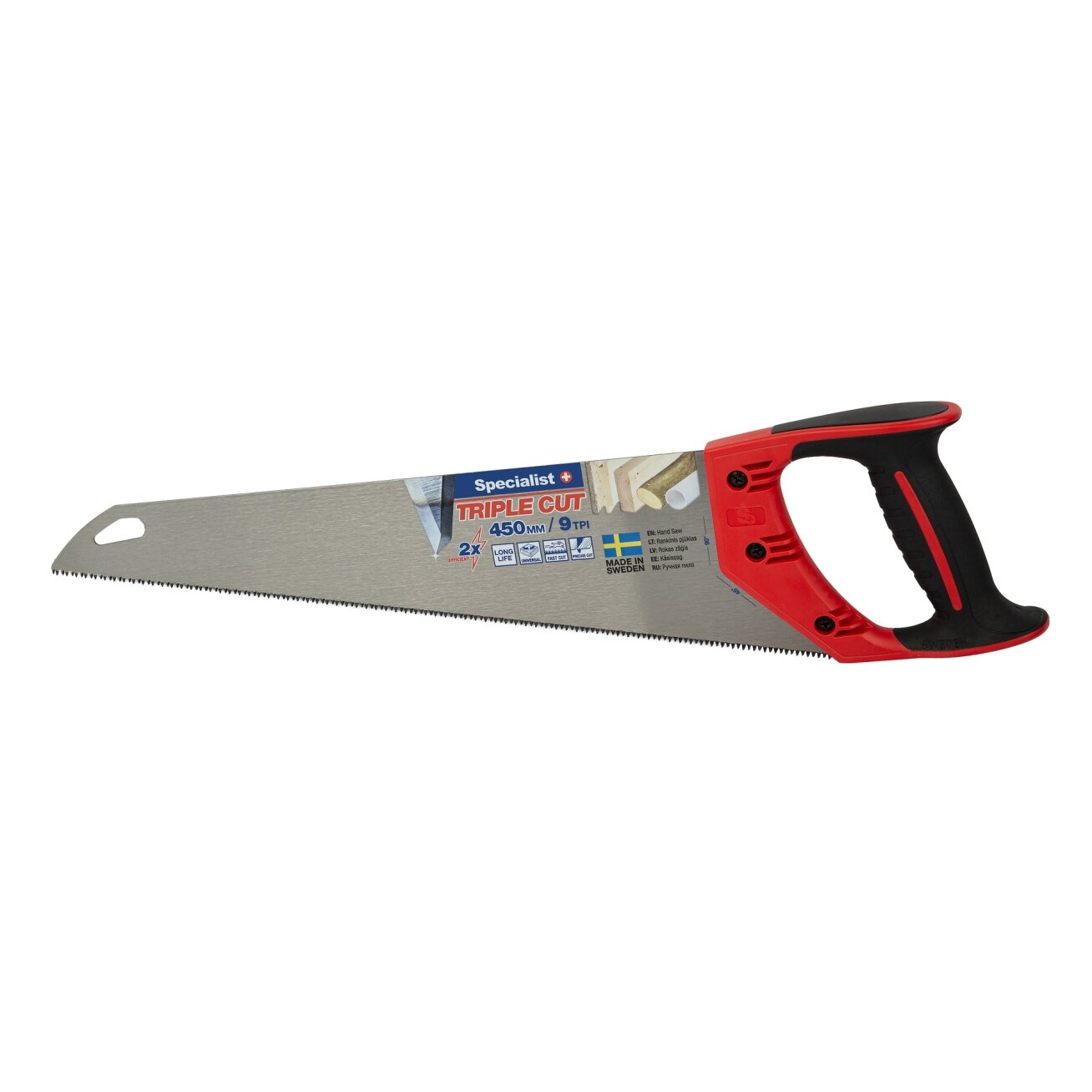Specialist+ SPECIALIST+ rankinis pjūklas TRIPLE CUT 450mm, 9TPI 1