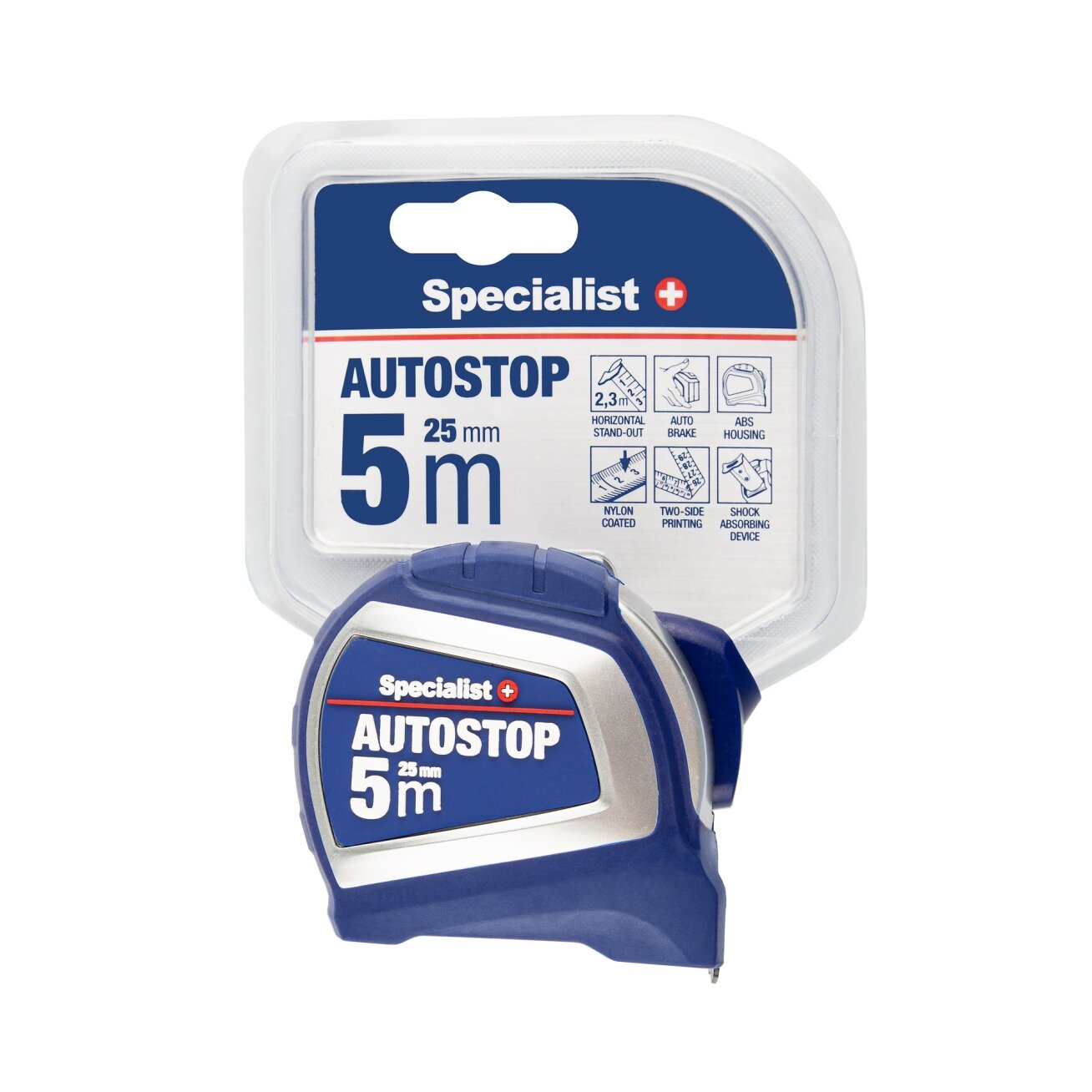 Specialist+ SPECIALIST+ ruletė AUTOSTOP 5 m, 25 mm 5 Specialist+ SPECIALIST+ ruletė AUTOSTOP 5 m, 25 mm 5