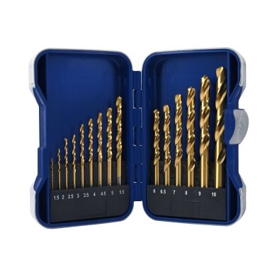 Specialist+ SPECIALIST+ grąžtų rinkinys TITANIUM, 1.5-10 mm, 15 vnt.
