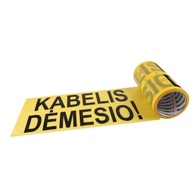 Specialist+ SPECIALIST+ juosta „DĖMESIO KABELIS“, 200 mm x 50 m
