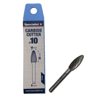 Specialist+ SPECIALIST+ kietmetalio freza FLH, 10x25x6 mm Specialist+ SPECIALIST+ kietmetalio freza FLH, 10x25x6 mm