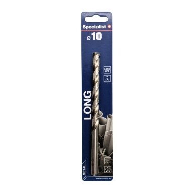 Specialist+ SPECIALIST+ metalo grąžtas LONG DIN340, 10 x 115 mm