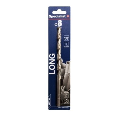 Specialist+ SPECIALIST+ metalo grąžtas LONG DIN340, 8 x 105 mm