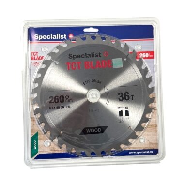 Specialist+ SPECIALIST+ pjovimo diskas, 260x36Tx30 mm