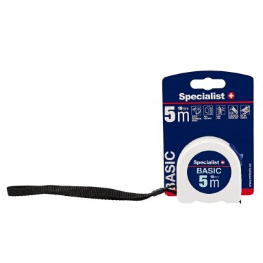 Specialist+ SPECIALIST+ ruletė BASIC 5 m, 25 mm