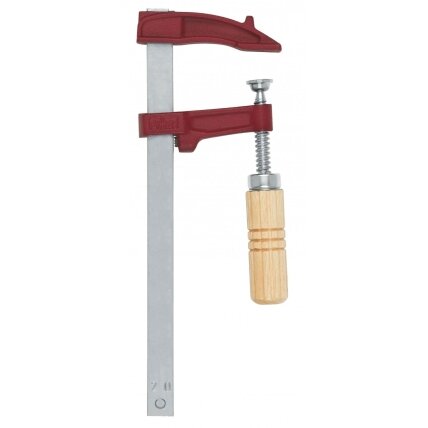 Spaustuvai MM 20cm, žiočių gylis 7cm, max 4000N, medine rankena Spaustuvai MM 20cm, žiočių gylis 7cm, max 4000N, medine rankena