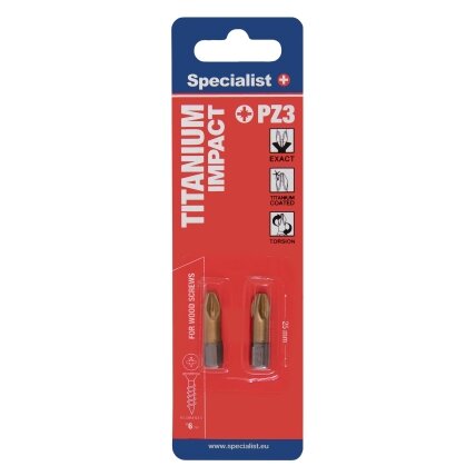 Specialist+ SPECIALIST+ antgalis TITANIUM PZ3, 25 mm, 2 vnt.