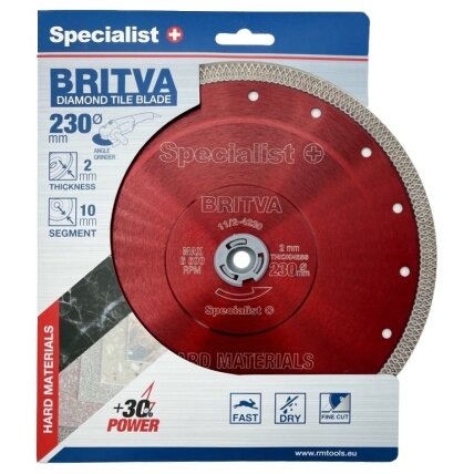 Specialist+ SPECIALIST+ deim. diskas BRITVA, 230x2x22 mm