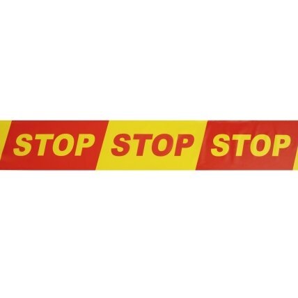 Specialist+ SPECIALIST+ juosta „STOP“, 100 mm x 100 m, raudona/geltona 1 Specialist+ SPECIALIST+ juosta „STOP“, 100 mm x 100 m, raudona/geltona 1