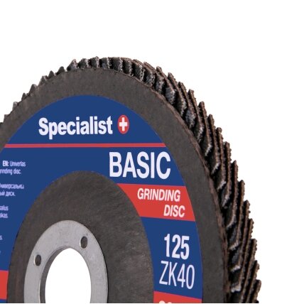 Specialist+ SPECIALIST+ lapelinis šlif. diskas BASIC ZK40, 125 mm 1 Specialist+ SPECIALIST+ lapelinis šlif. diskas BASIC ZK40, 125 mm 1