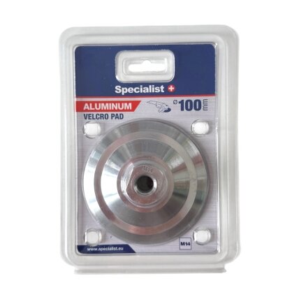 Specialist+ SPECIALIST+ lipnus šlifavimo padas, aliuminis, 100 mm Specialist+ SPECIALIST+ lipnus šlifavimo padas, aliuminis, 100 mm