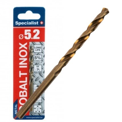 Specialist+ SPECIALIST+ metalo grąžtas COBALT, 5.2 mm
