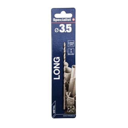 Specialist+ SPECIALIST+ metalo grąžtas LONG DIN340, 3.5 x 73 mm