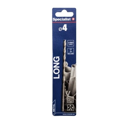 Specialist+ SPECIALIST+ metalo grąžtas LONG DIN340, 4 x 80 mm Specialist+ SPECIALIST+ metalo grąžtas LONG DIN340, 4 x 80 mm