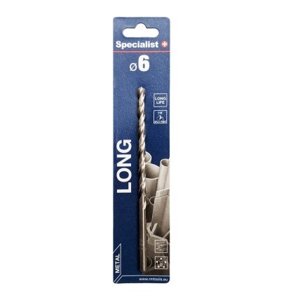Specialist+ SPECIALIST+ metalo grąžtas LONG DIN340, 6 x 95 mm Specialist+ SPECIALIST+ metalo grąžtas LONG DIN340, 6 x 95 mm
