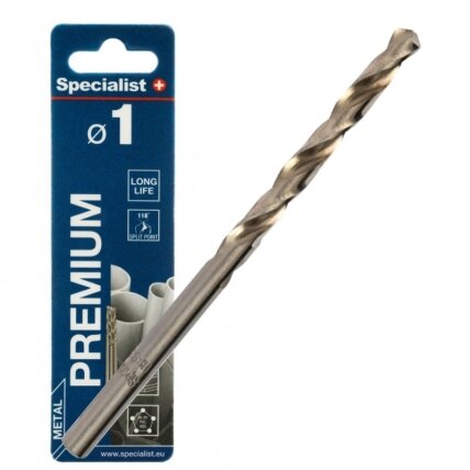 Specialist+ SPECIALIST+ metalo grąžtas PREMIUM, 1 mm, 3 vnt. Specialist+ SPECIALIST+ metalo grąžtas PREMIUM, 1 mm, 3 vnt.