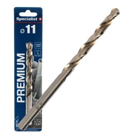 Specialist+ SPECIALIST+ metalo grąžtas PREMIUM, 11 mm Specialist+ SPECIALIST+ metalo grąžtas PREMIUM, 11 mm