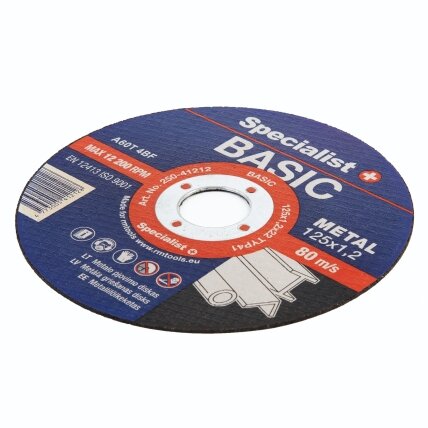 Specialist+ SPECIALIST+ metalo  pj. diskas BASIC, 125x1.2x22 mm 1