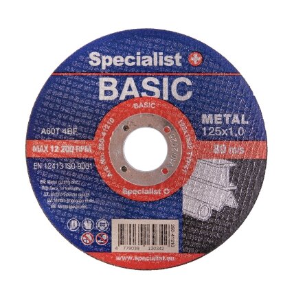 Specialist+ SPECIALIST+ metalo pj. diskas BASIC, 125x1x22 mm 4