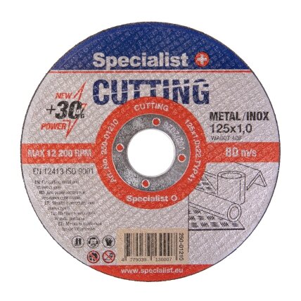Specialist+ SPECIALIST+ metalo pj.diskas CUTTING, 125x1x22 mm 4 Specialist+ SPECIALIST+ metalo pj.diskas CUTTING, 125x1x22 mm 4