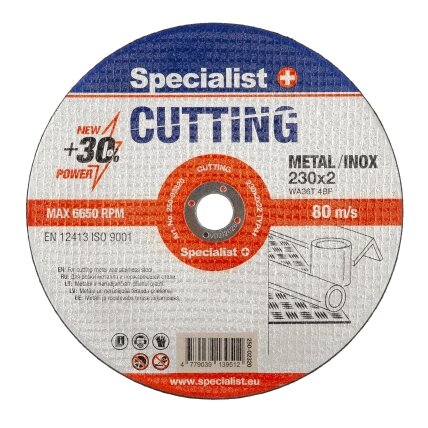 Specialist+ SPECIALIST+ metalo pj.diskas CUTTING, 230x2x22 mm Specialist+ SPECIALIST+ metalo pj.diskas CUTTING, 230x2x22 mm