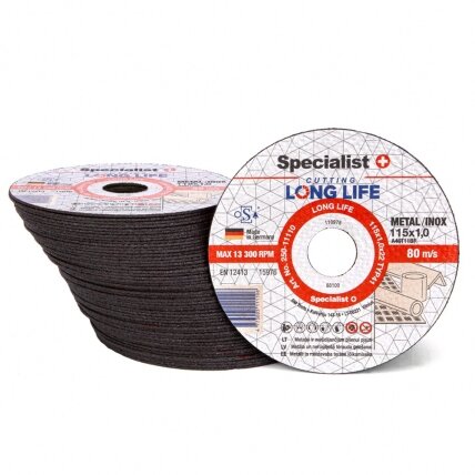 Specialist+ SPECIALIST+ metalo pj.diskas LONG LIFE, 115x1x22 mm 7