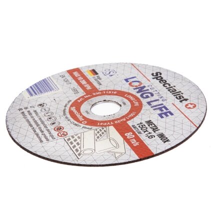 Specialist+ SPECIALIST+ metalo pj.diskas LONG LIFE, 150x1.6x22 mm 1