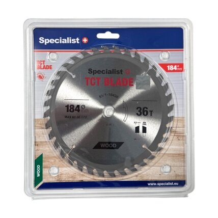 Specialist+ SPECIALIST+ pjovimo diskas, 184x36Tx16 mm Specialist+ SPECIALIST+ pjovimo diskas, 184x36Tx16 mm