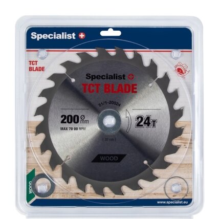Specialist+ SPECIALIST+ pjovimo diskas, 200x24Tx32/30/20/16 mm Specialist+ SPECIALIST+ pjovimo diskas, 200x24Tx32/30/20/16 mm