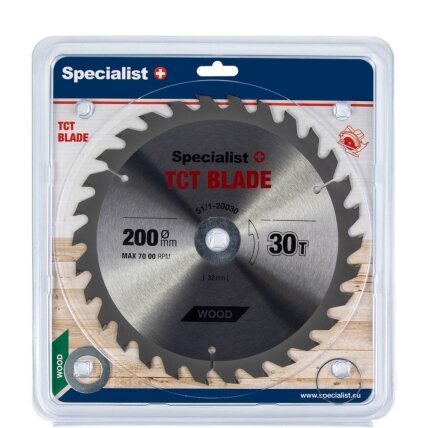 Specialist+ SPECIALIST+ pjovimo diskas, 200x30Tx32/30/20/16 mm Specialist+ SPECIALIST+ pjovimo diskas, 200x30Tx32/30/20/16 mm